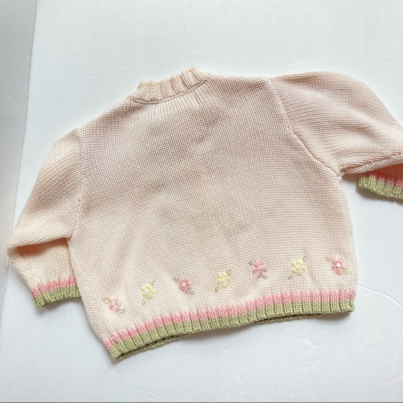 Baby - Embroidered Button Knit Cardigan Sweater - Picture 3 of 7